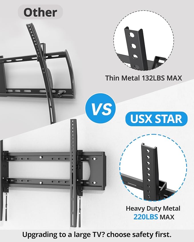 85 86 98 100 inch Heavy Duty Tilt TV Wall Mount Bracket