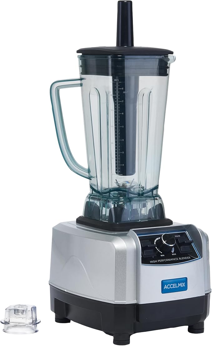 Winco XLB-1000 68 oz. Commercial Electric Accelmix 2 HP Blender - 120V