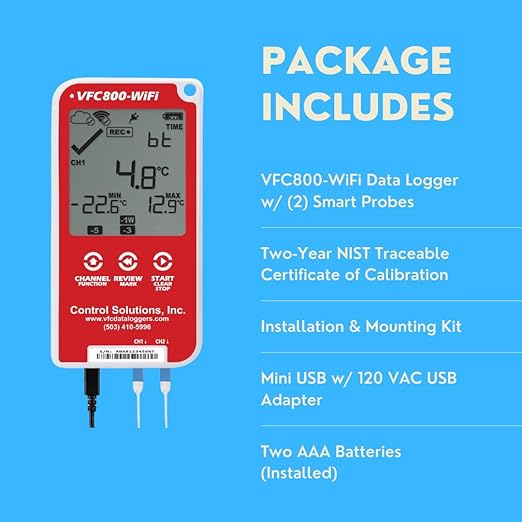 Control Solutions VFC800 Temperature Data Logger