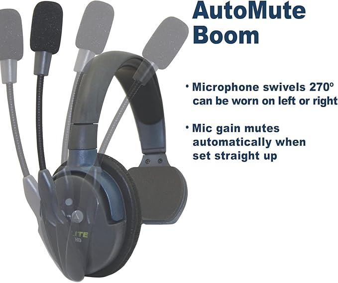 Eartec UL312 Ultralite-HD 3-Person Full Duplex Wireless Intercom Headset