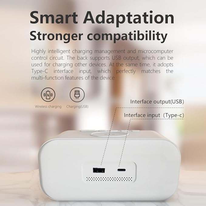 AYI 4in1 Smart Wireless Charging Alarm Clock