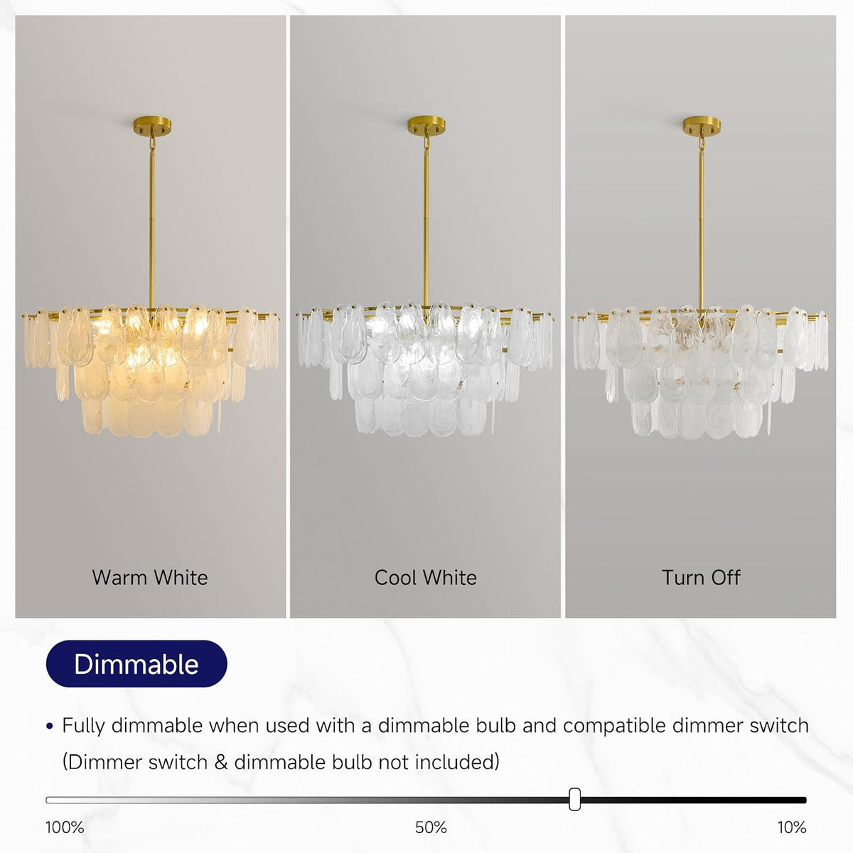 Modern Large Cloud Glass Chandeliers, 31.5" Gold Luxury Crystal Chandelier