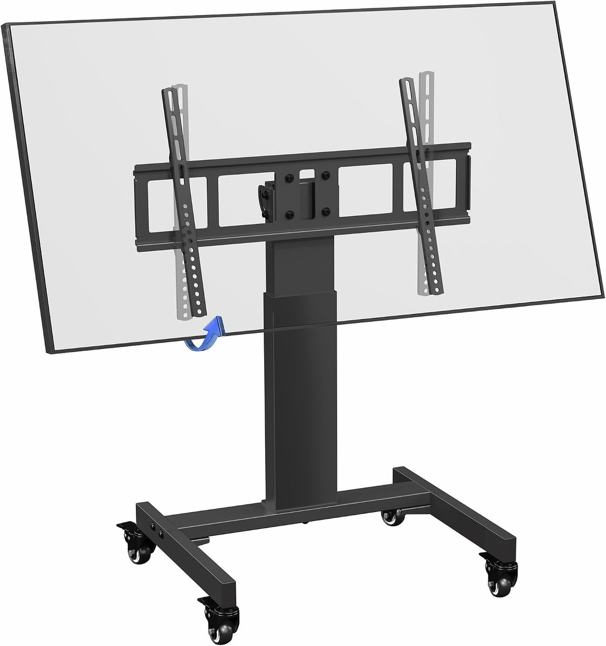 VIVO Low Height Tilting Mobile TV Cart for 32-75 in Screens