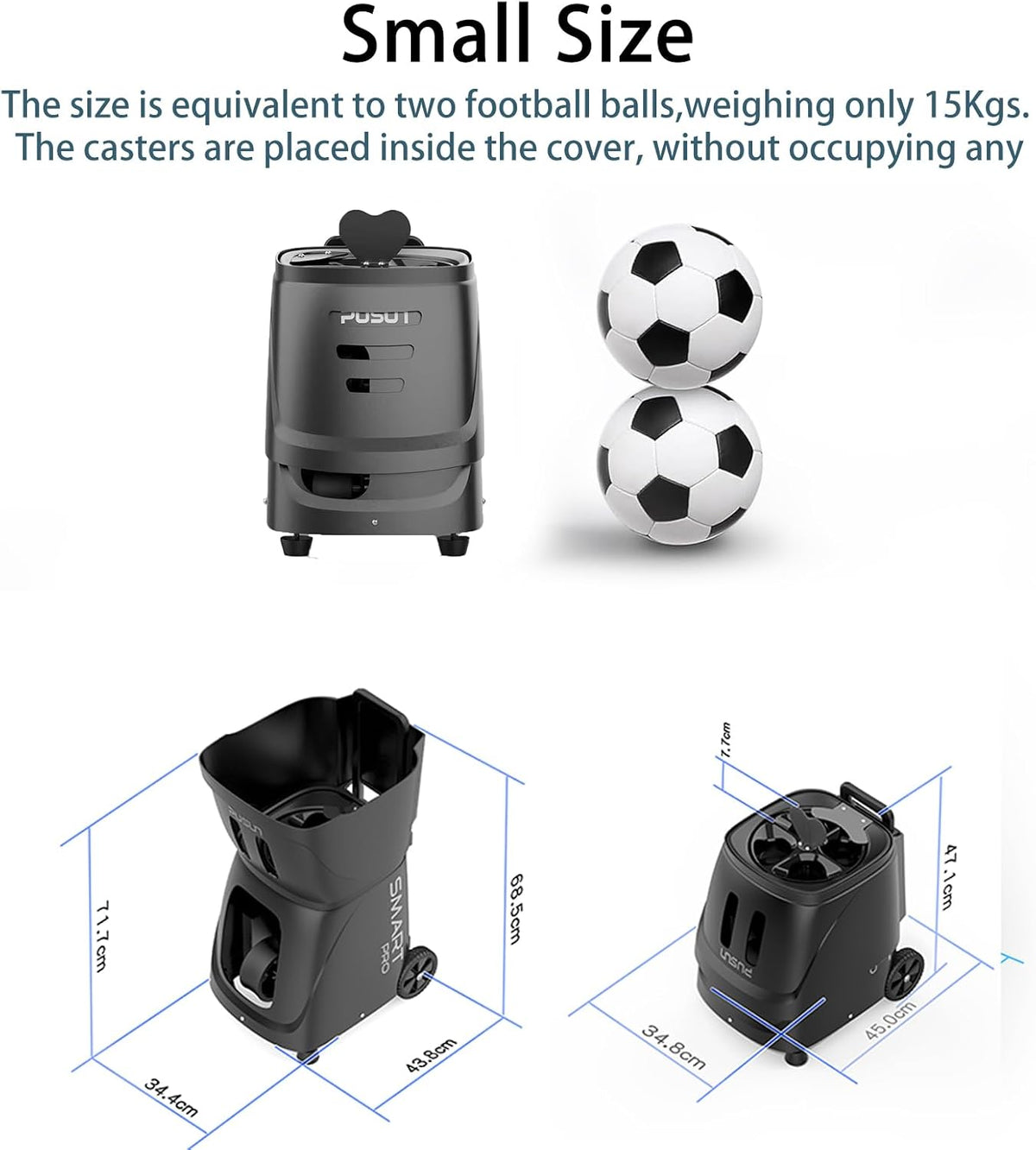 PP SMART PRO Pickleball Machine, Professional Automatic Ball Launcher with Ap...
