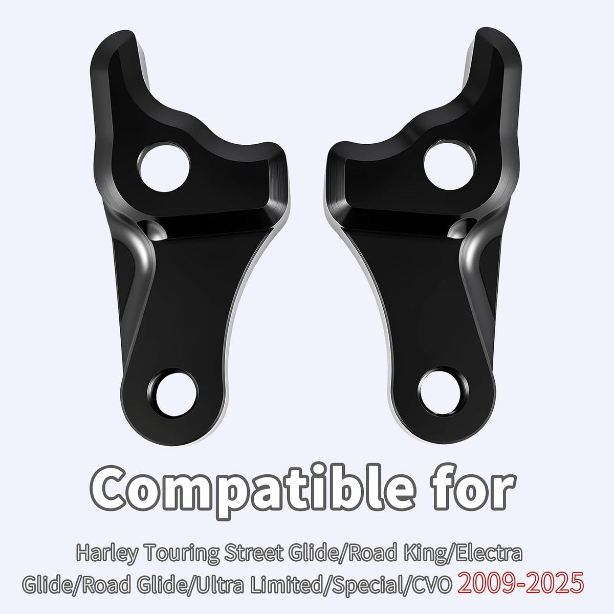 2009-2025 Black 2'' Inch Lowering Link Blocks Kit for Harley Touring ...