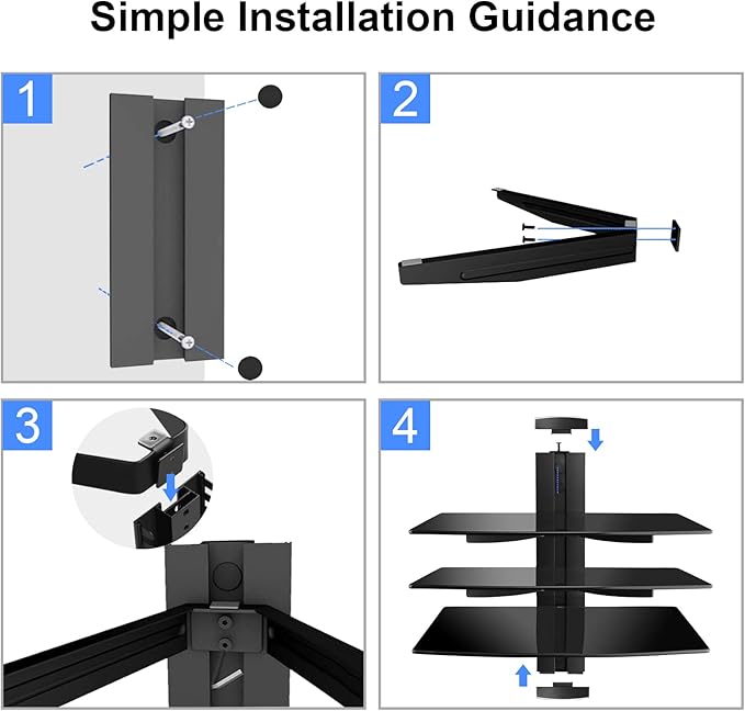 suptek 3 Floating Shelf Wall Bracket