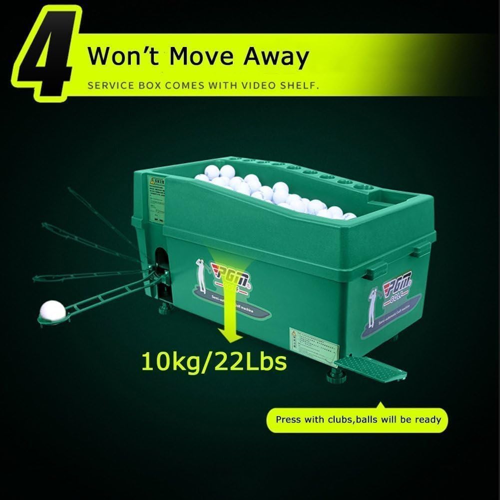 DNYSYSJ Golf Ball Dispenser, Green Powerless Automatic Tee Up Machine