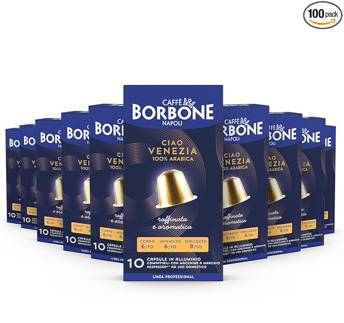 Caffè Borbone Ciao Venezia Aluminum Capsules Compatible (100 Count)