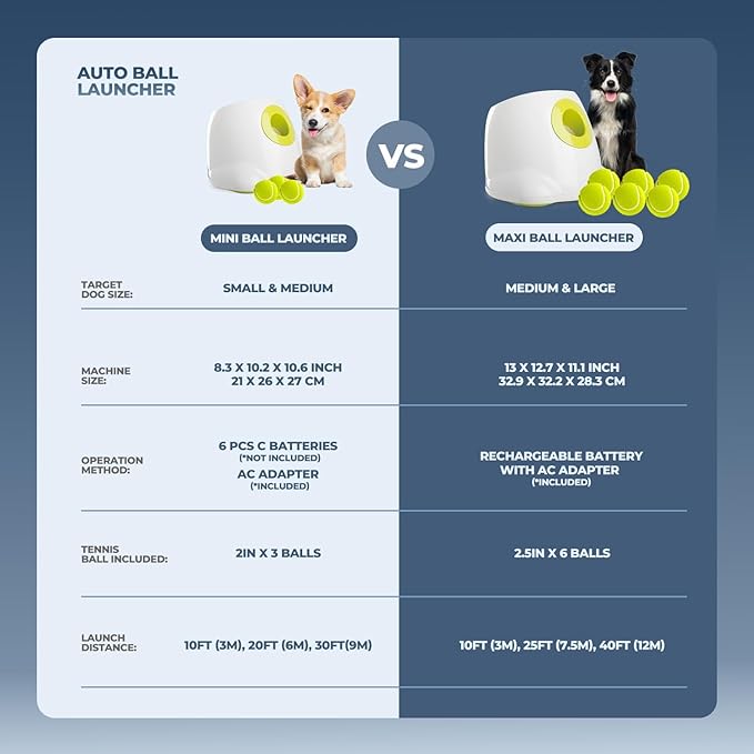 ALL FOR PAWS Automatic Dog Ball Launcher for Medium to Large Dogs, Interactive