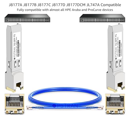 OPSTRAN 1000BASE-T SFP RJ45 Copper Transceiver Module Compatible (4 Pack)