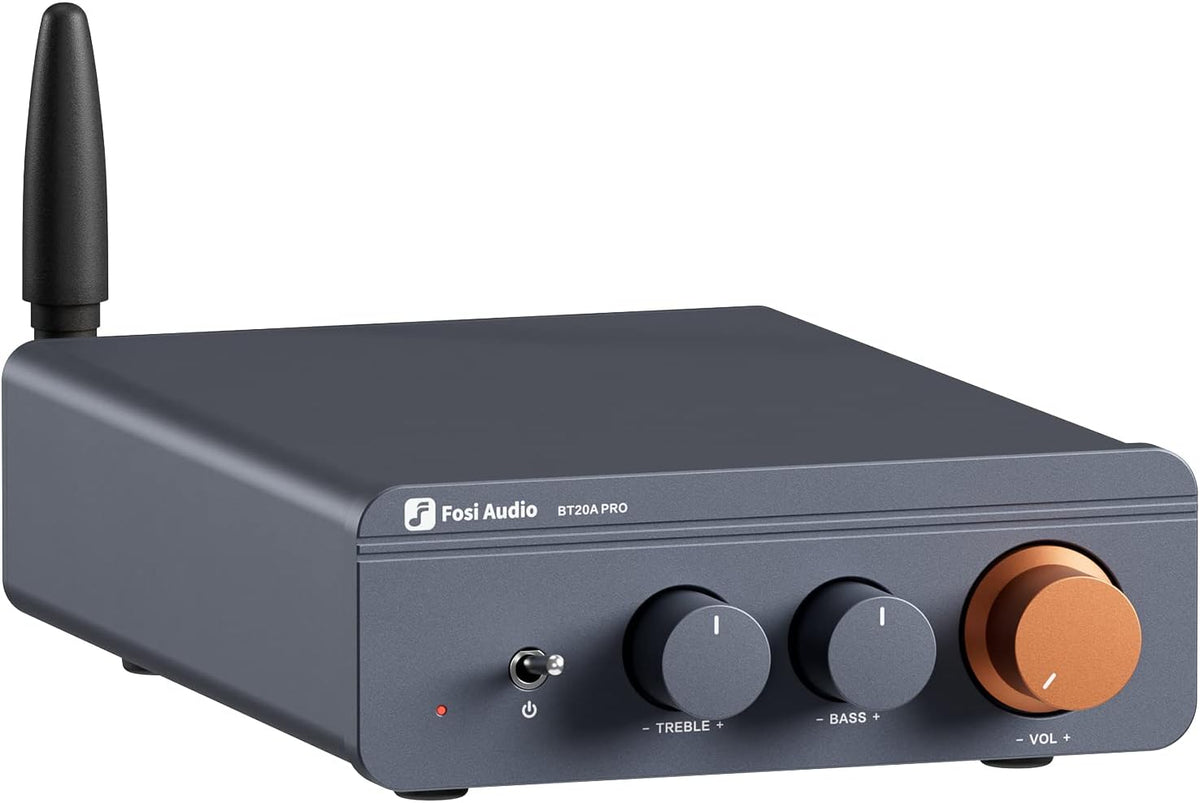 Fosi Audio BT20A Pro Bluetooth 5.0 Amplifier, 300W x2 Wireless Amp, TPA3255 2...