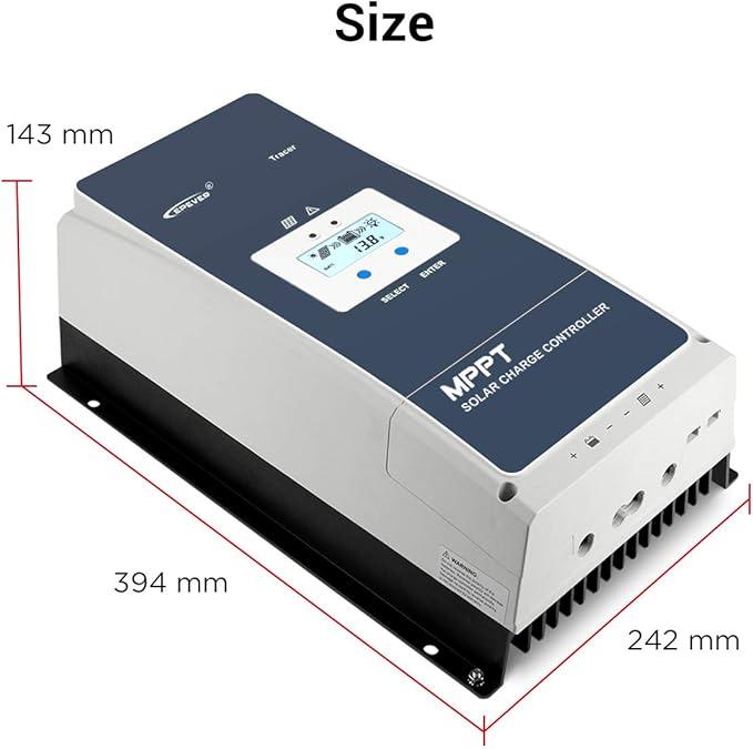 EPEVER 100A MPPT Solar Charge Controller 12V/24V/36V/48V DC Automatically