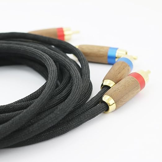 NewFantasia Audiophiles 2RCA Male to 2RCA Male Stereo Audio Cable HiFi System
