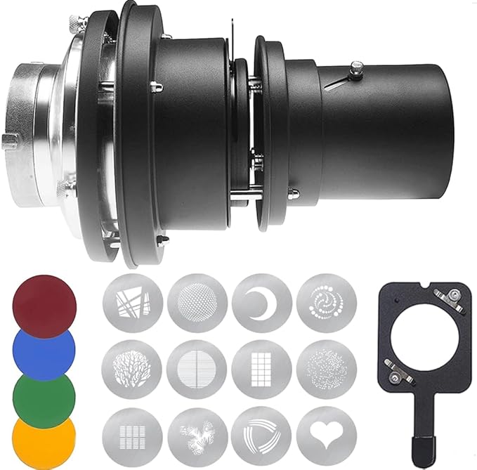 Alluneitter Bowens Mount Snoot, Strobe Video Snoot Conical Projector snoot