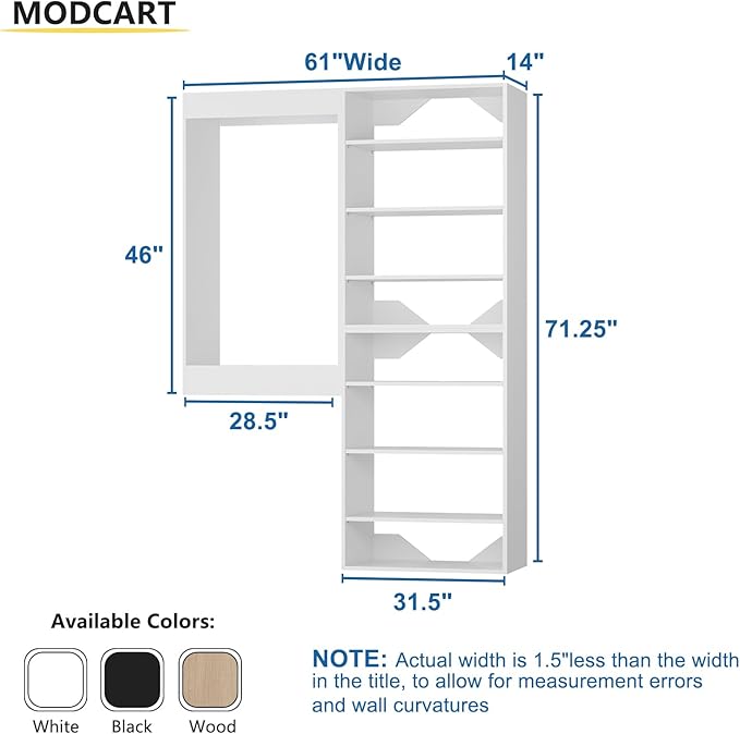 Modular Closet System, Wood Closet Tower Storage