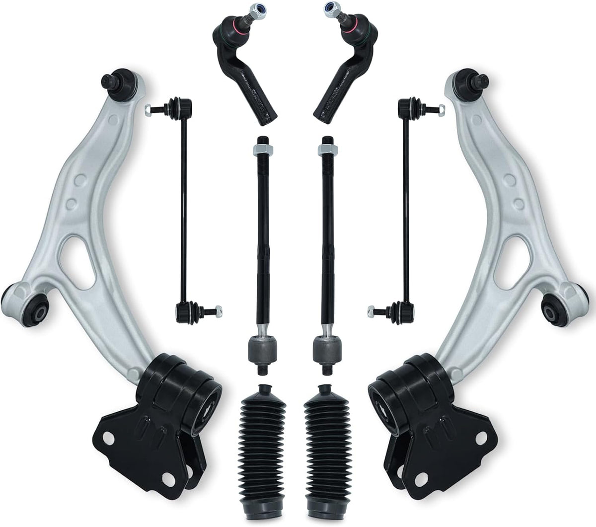 Control Arm Front End Kit Full Suspension Kit 10Pcs