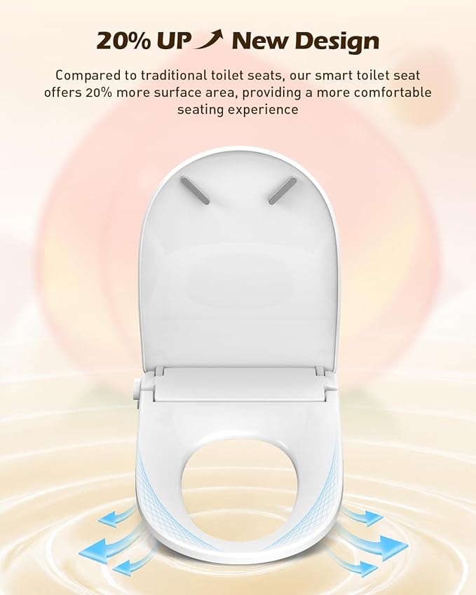 iliD Smart Max Bidet Toilet Seat, Electric Elongated Ecoseat