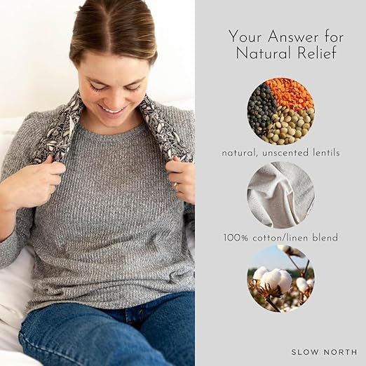 Slow North Hot & Cold Neck Shoulder Wrap: Natural Relief from Shoulder an...