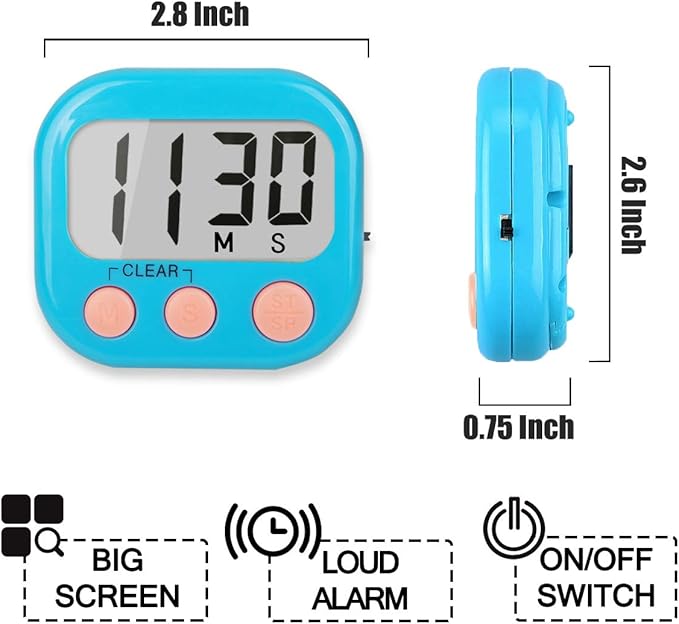 Classroom Timers for Teachers Kids Large Magnetic Digital Timer Teacher (24 P...