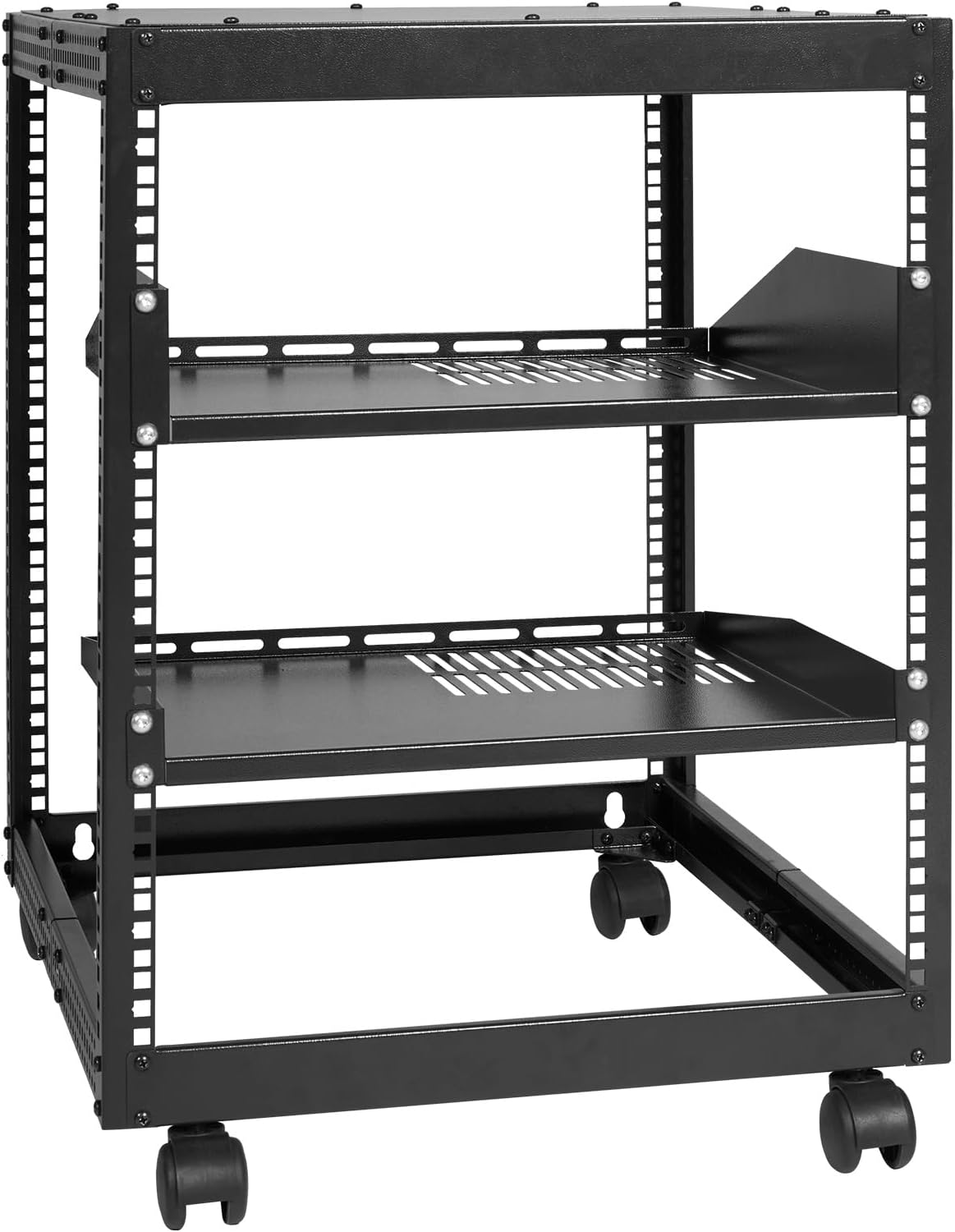 VEVOR 12U Open Frame Server Rack, 23-40 in Adjustable Depth, Free Standing or...