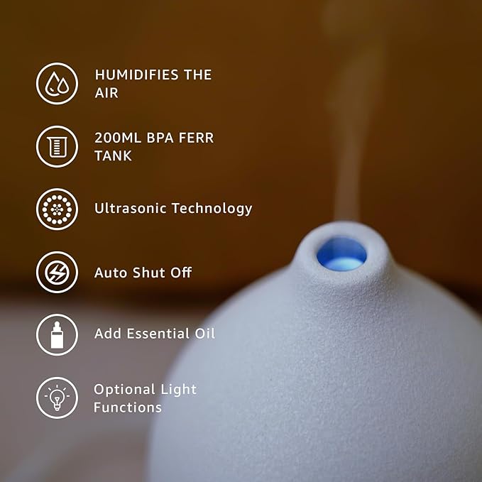 200ML Ceramic Essential Oil Diffuser (Set of 2)