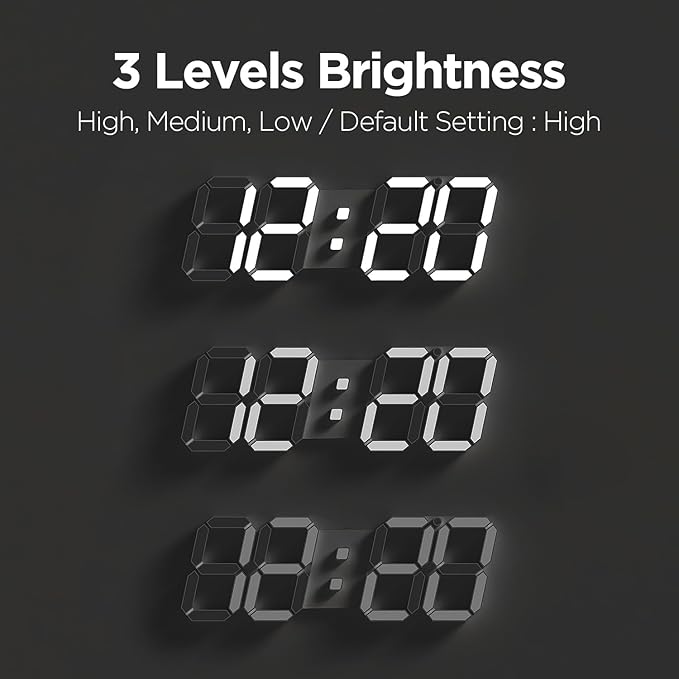 mooas 3D LED Clock