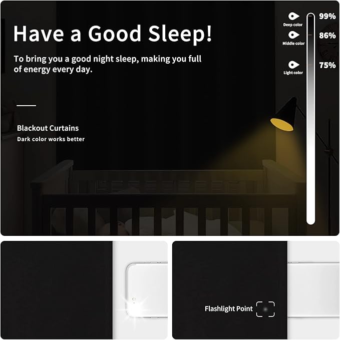 Easy-Going Blackout Door Curtains