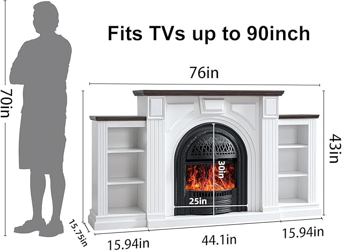 Farmhouse Electric Fireplace