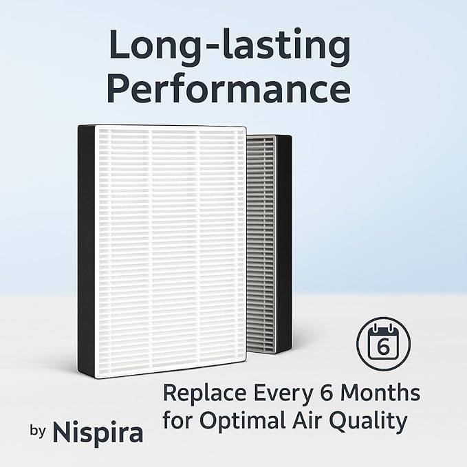 Nispira F1 C01 T02 HEPA Replacement Filter (6 Pack)