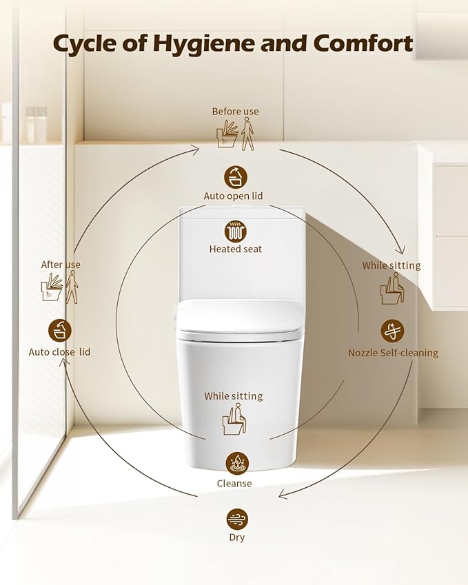 iliD Smart Max Bidet Toilet Seat, Electric Elongated Ecoseat