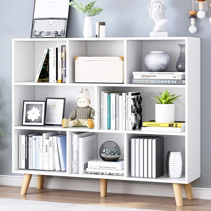 IOTXY Wooden Open Shelf Bookcase