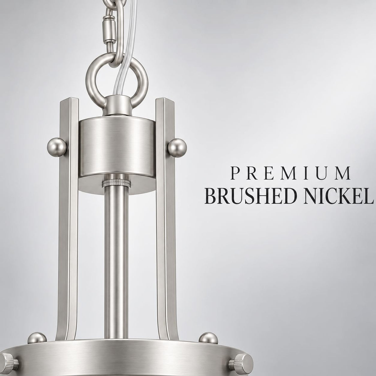 Brushed Nickel Pendant Light over Sink Glass Chandelier for Dining Room