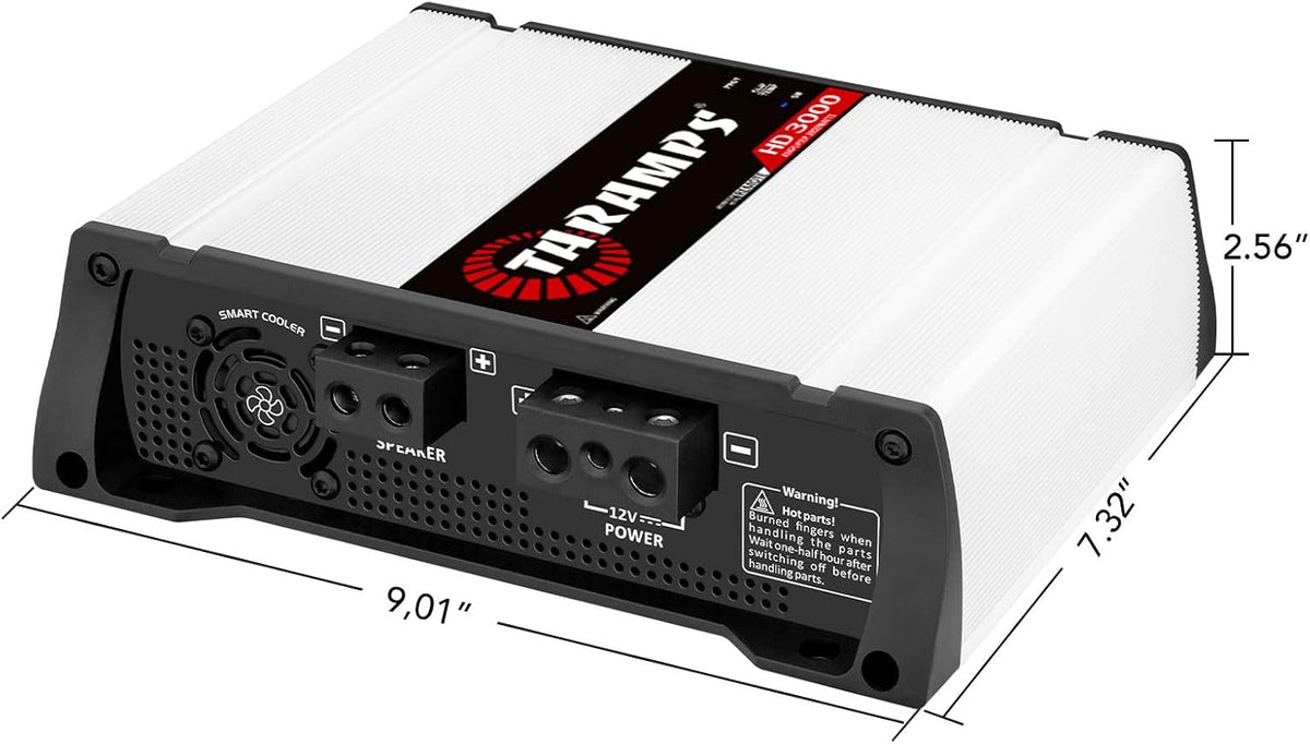 Taramps HD 3000 1 Ohm 3000W RMS Full Range Monoblock Car Audio Amplifier