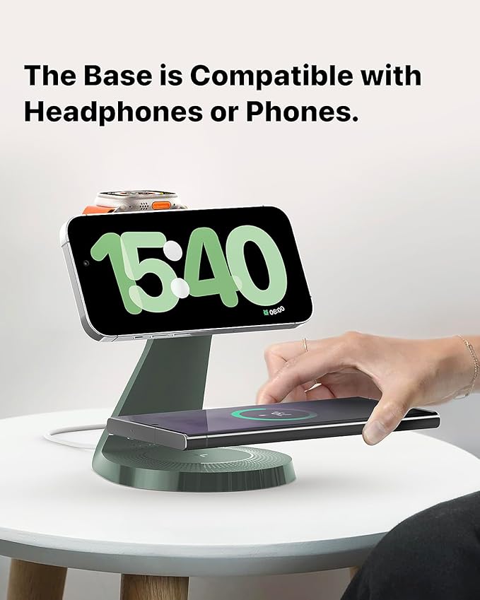 3 in 1 Charging Station for Apple Devices, Mag-Safe Charger Stand Fast Charging