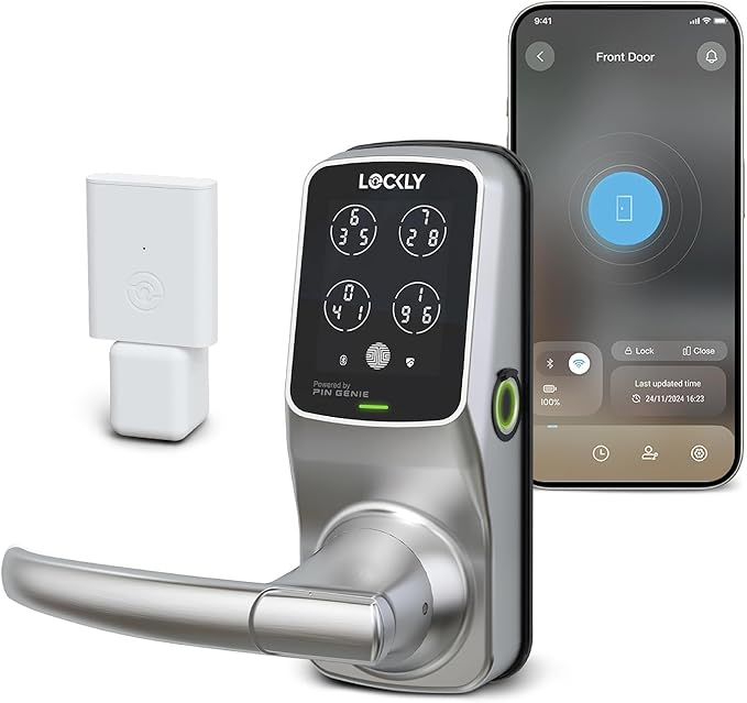 Lockly Secure Pro Smart Lock Wi-Fi, Keyless Entry Digital Keypad Door Lock