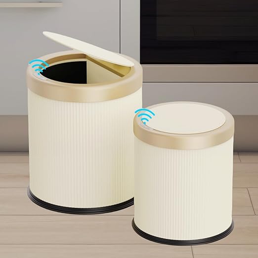 2Pack Automatic Bathroom Trash Can, Touchless Motion Sensor Garbage Can