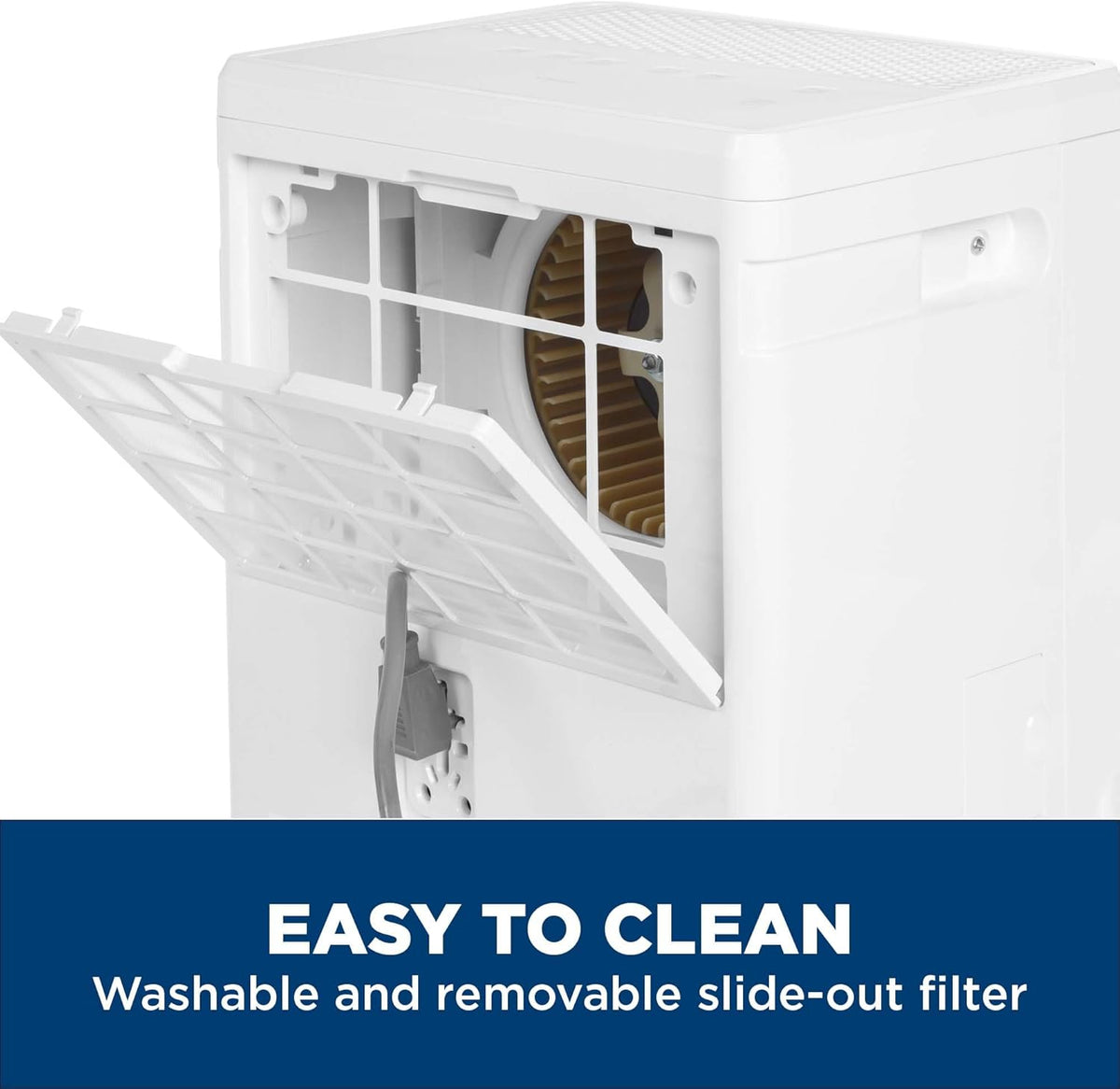 GE Small Dehumidifier 25 Pint Basement Bedroom Bathroom Drain 1500 Sq Ft