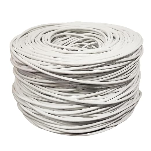 SolidLink CAT5e Ethernet Cable 1000ft – 24AWG Solid CCA UTP Unshielded CAT 5e
