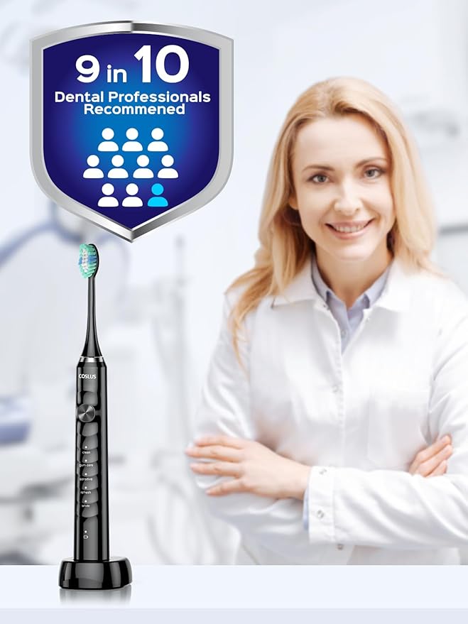 COSLUS Sonic Electric Toothbrush (2PCS)