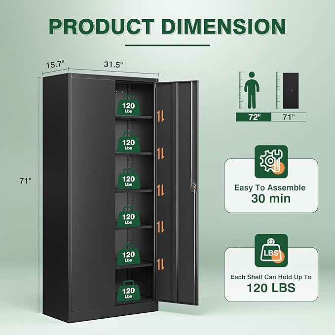 Letaya Metal Garage Storage Cabinets