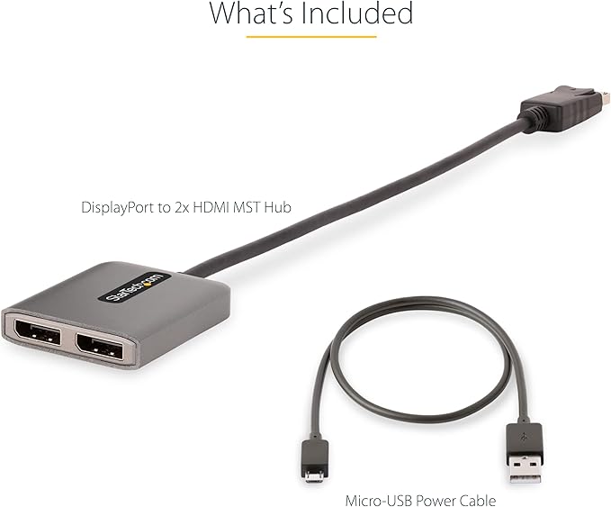 StarTech.com DP to Dual HDMI MST HUB