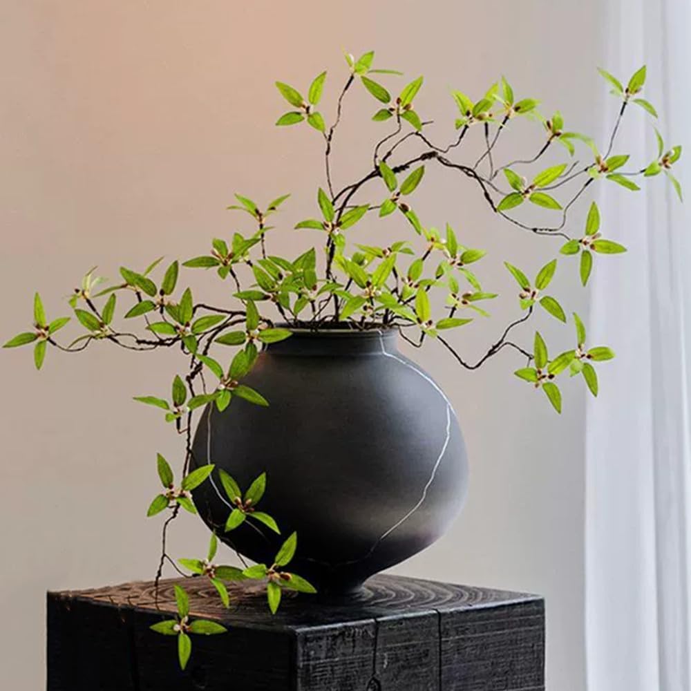 Melorca&Guilla Artificial Plants,4PCS 43.3" Green Faux Branches for ...