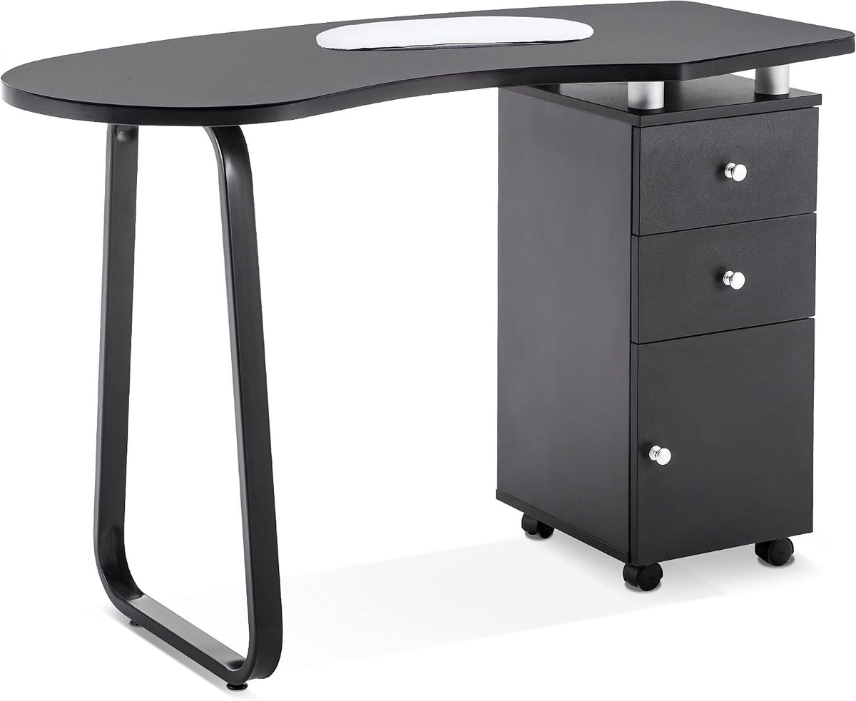 BarberPub Manicure Nail Table Spa Beauty Salon Station Professional Nail Desk...