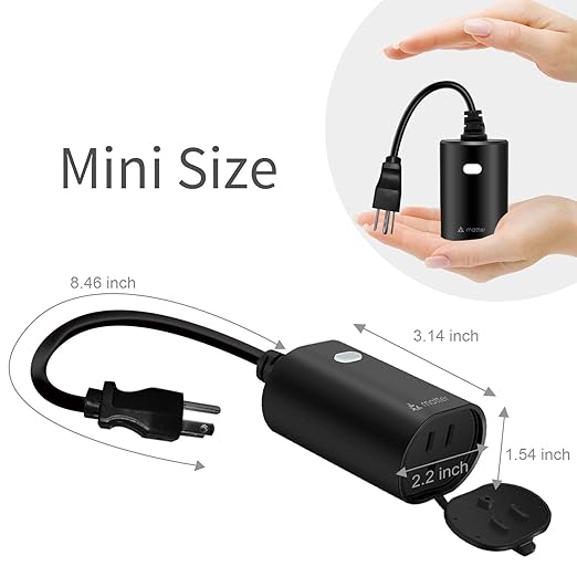 Minoston Outdoor Smart Plug, Matter Smart Plug, Smart Home Wi-Fi Outlet IP65 ...