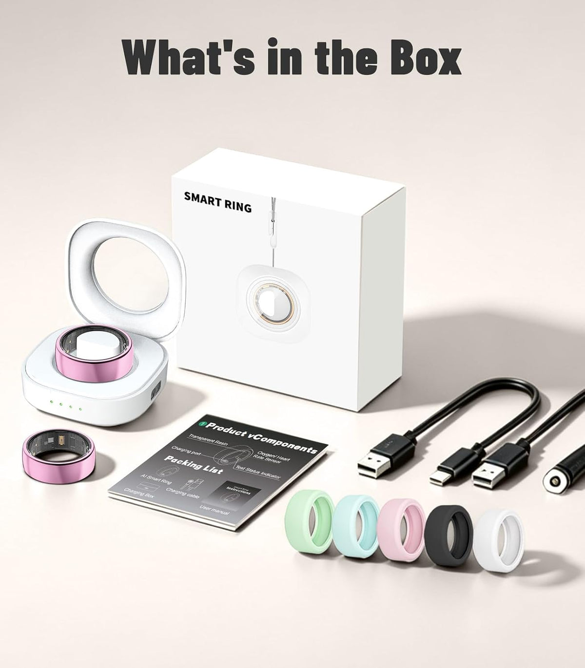 AI Smart Ring for Women Men, Health Ring with AI Health Analysis