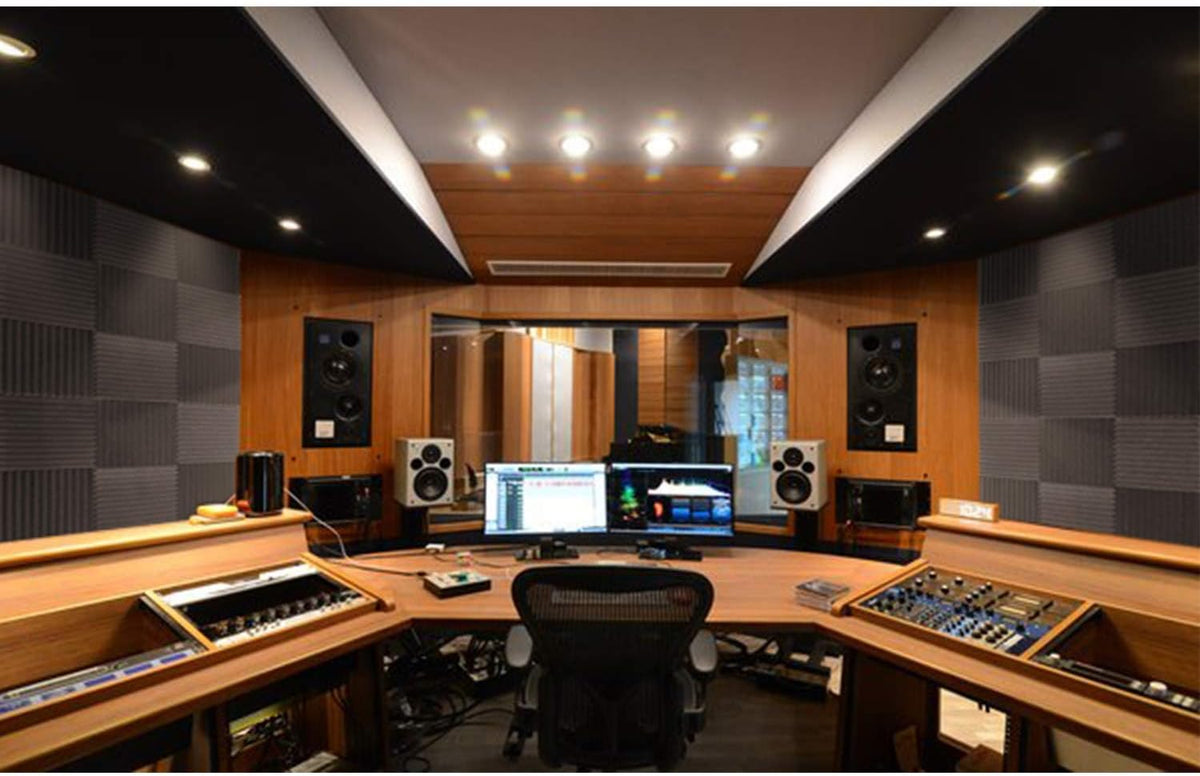 Focusound 50 Pack Acoustic Foam Panels 1" x 12" x 12" Sound Pr...