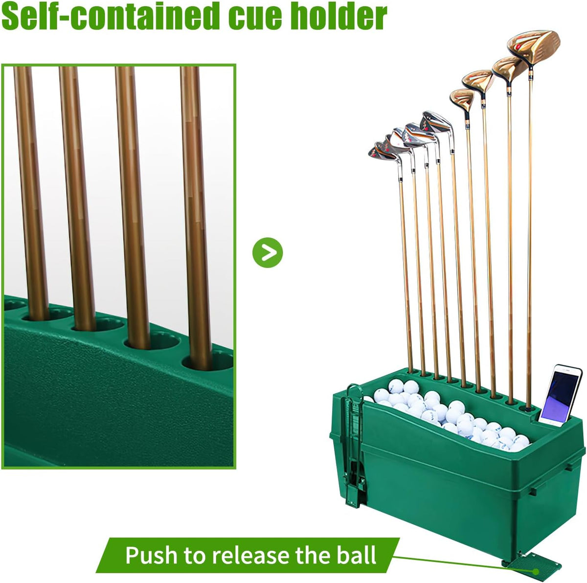 WBM Automatic Golf Tee Machine, Golf Ball Dispenser Tee, Golf Swing Trainer
