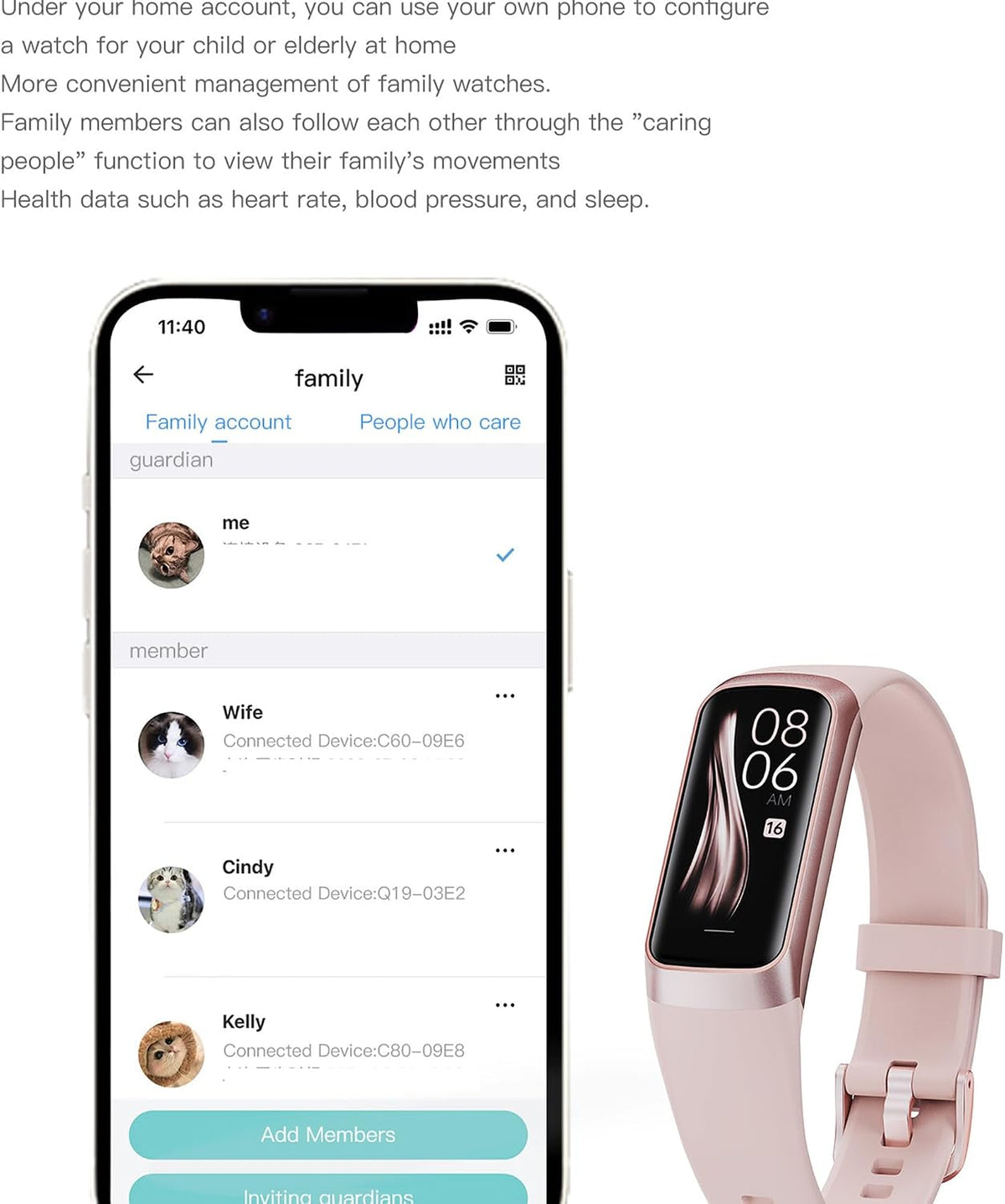 Fitness Tracker with Heart Rate/Blood Oxygen/Sleep Monitor, Step Counter IP68...