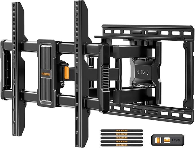 Perlegear UL-Listed Full Motion TV Wall Mount