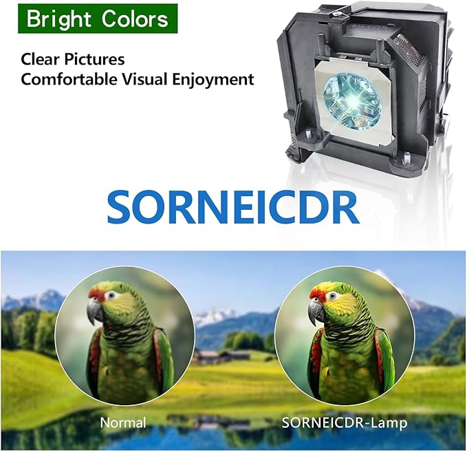 SORNEICDR EL PLP80 Replacement Projector Lamp Bulb Compatible